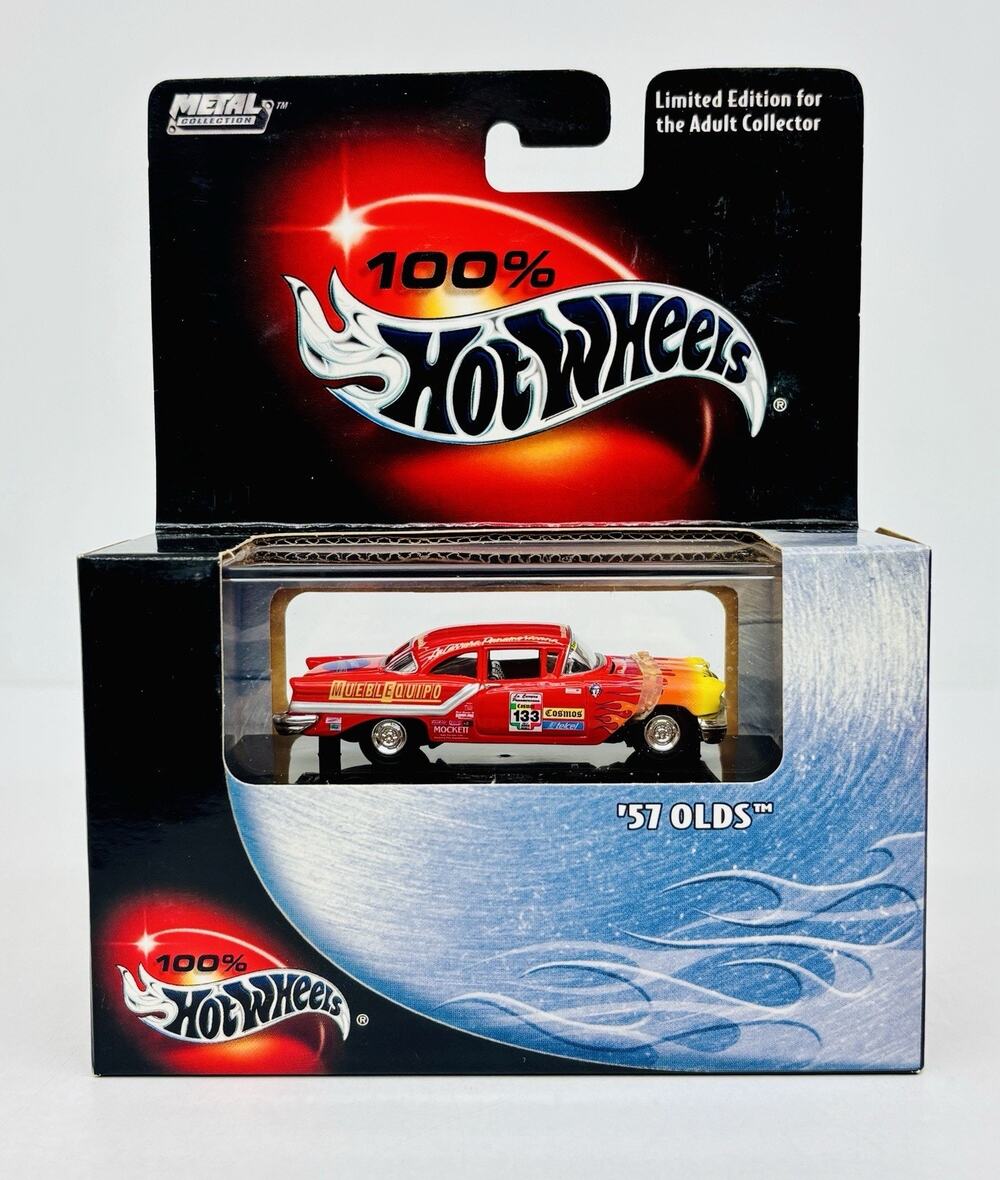 100% Hot Wheels '57 Olds Red Cool Collectibles Black Box 57343 Sealed